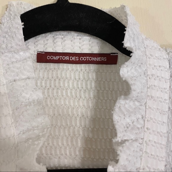 Comptoir Des Cotonniers - sheer textured blouse - Picture 4 of 5